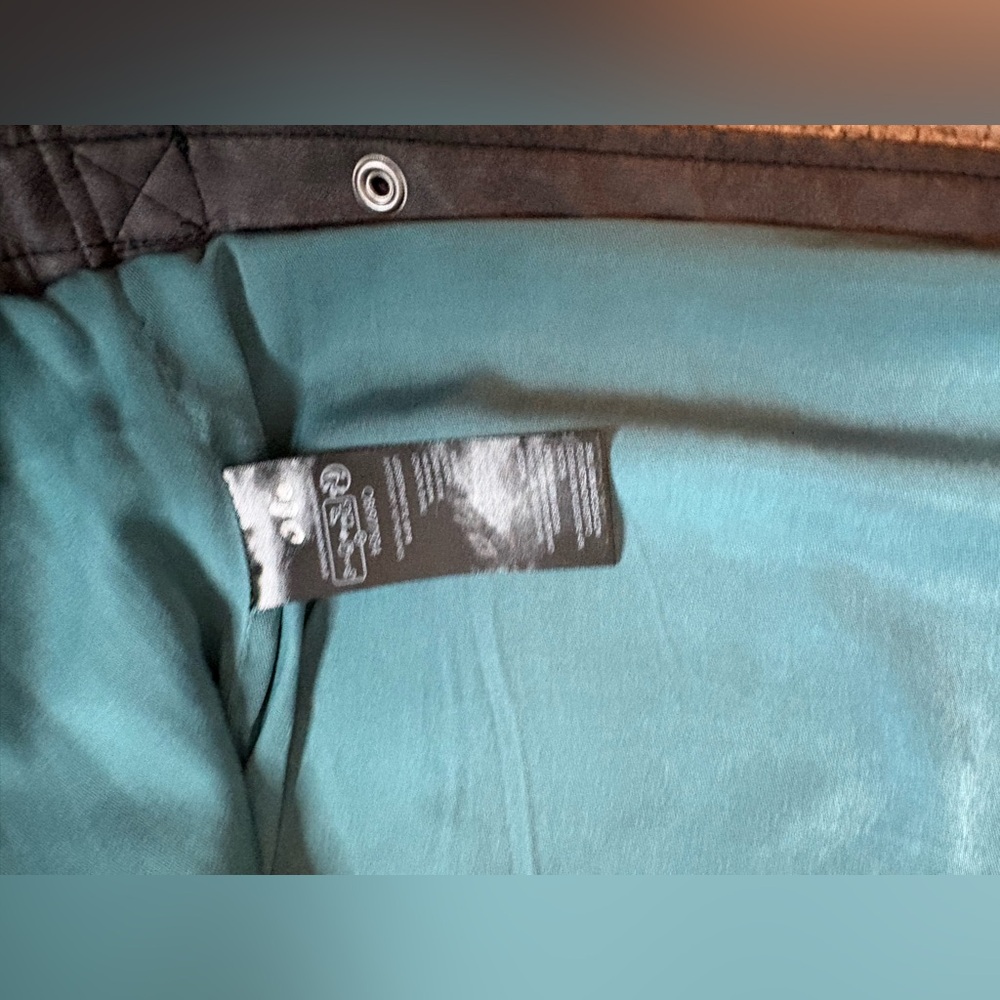 Free People Blair Vegan Leather Jacket Charcoal Oversized Large - Picture 12 of 16